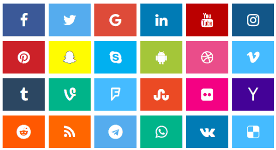 550x300 Free Online Social Media Icon Generator