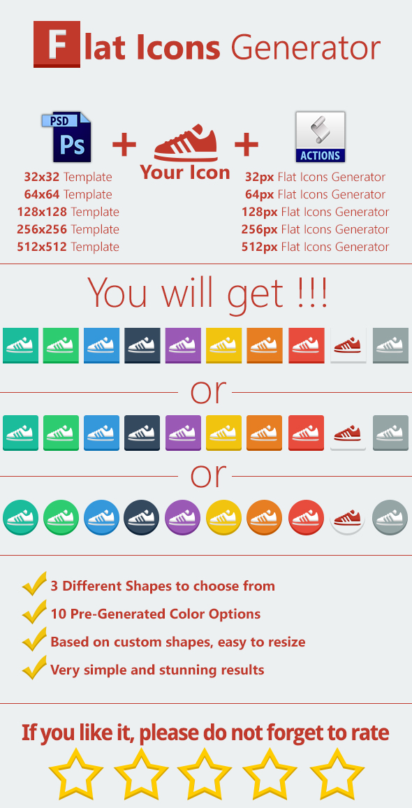 590x1156 Flat Icons Generator On Behance