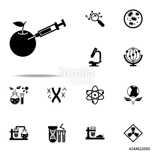 500x500 Food, Gmo Icon Genetics And Bioenginnering Icons Universal Set