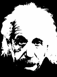 225x300 Men's Ladies T Shirt Icon Stencil Albert Einstein Genius Free