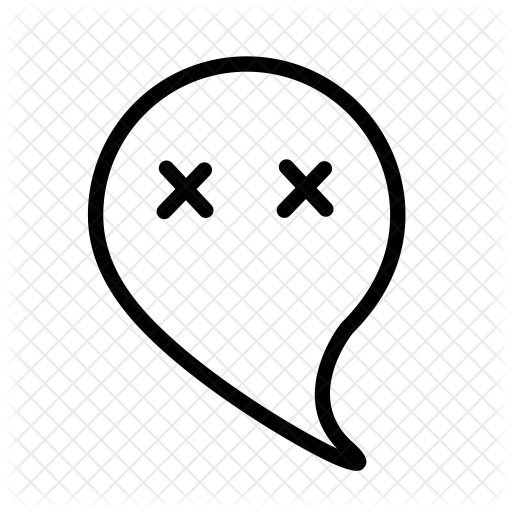 Ghost Emoji Icon Of Line Style 512x512 Ghost Emoji Icon Of Line Style