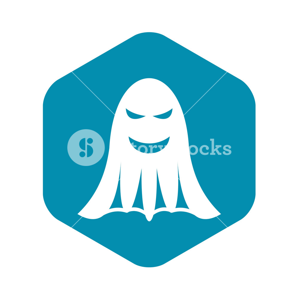Ghost Icon In Simple Style Isolated On White Background 1000x1000 Ghost Icon In Simple Style Isolated On White Background