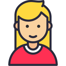 256x256 Avatar Girl Icon Outline Filled