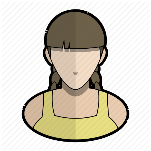 512x512 Avatar, Blouse, Braid, Girl, Hair, Profile, User Icon