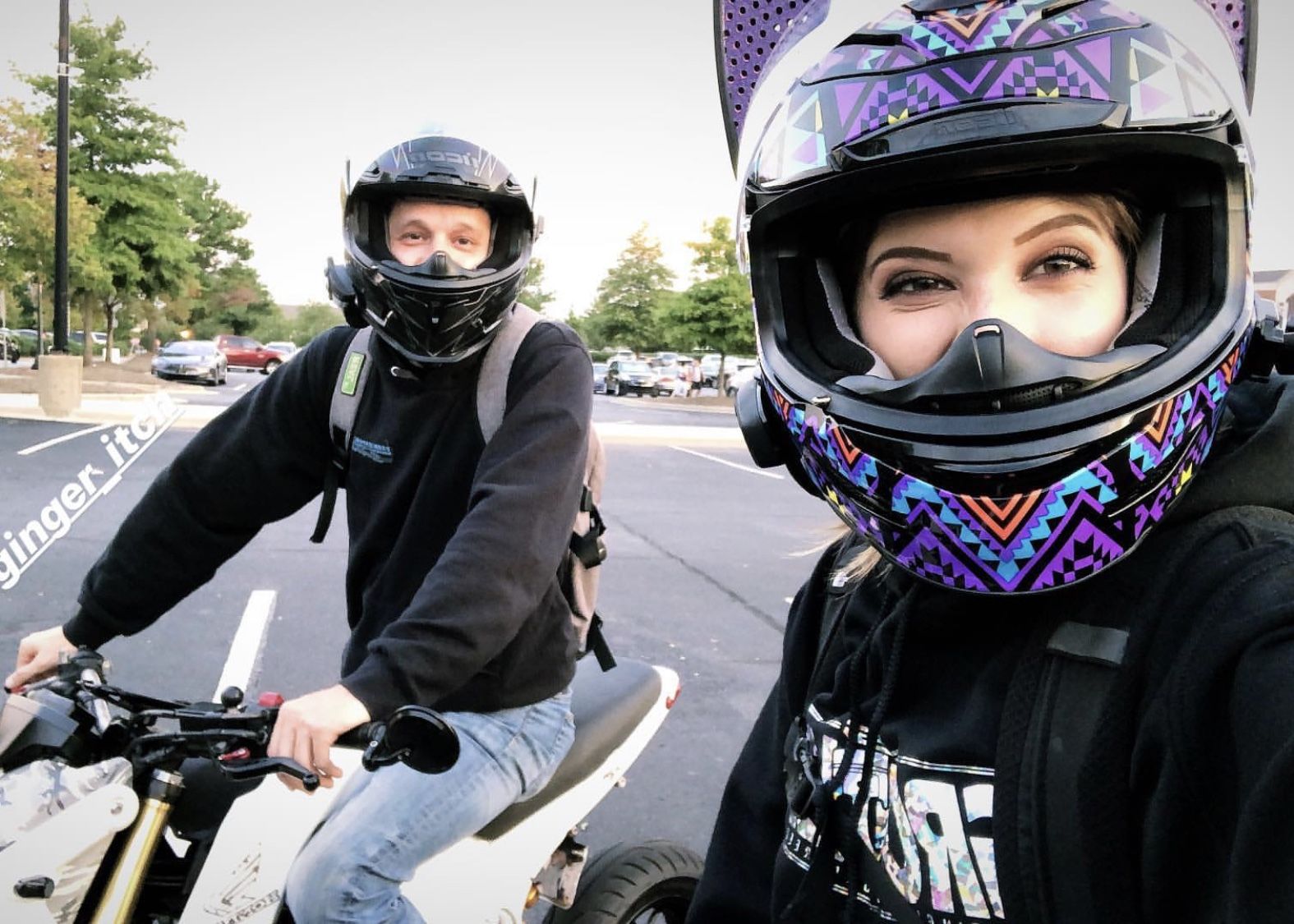 1575x1125 Purple Icon Helmet With Cat Ears