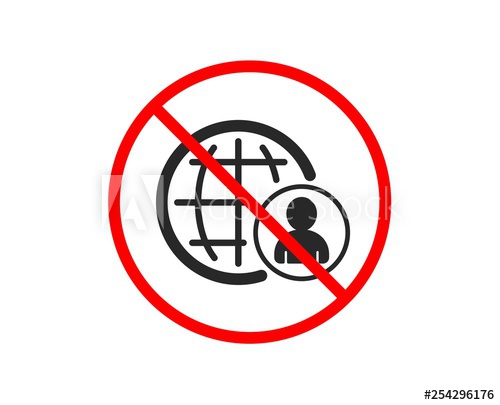 500x405 No Or Stop International Business Recruitment Icon Global Human