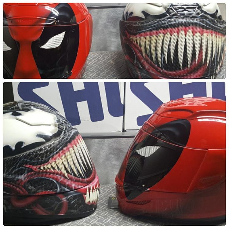 750x750 Glow In The Dark Venom Helmet On The Shoei Rf