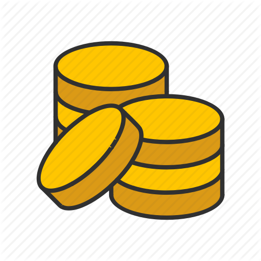 512x512 Coins, Gold Coins, Money, Pile Of Coins Icon