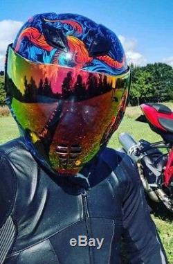 250x381 Chinese Blue Gold Dragon Icon Airflite Good Fortune Motorcycle