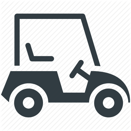 512x512 Golf Car, Golf Cart, Golf Motor, Golf Trolley, Sports Gear Icon