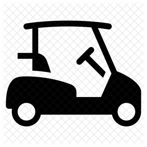 512x512 Golf Cart Icon Of Glyph Style