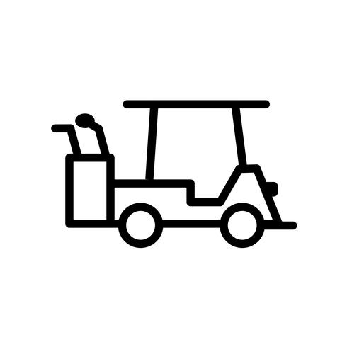 490x490 Vector Golf Cart Icon