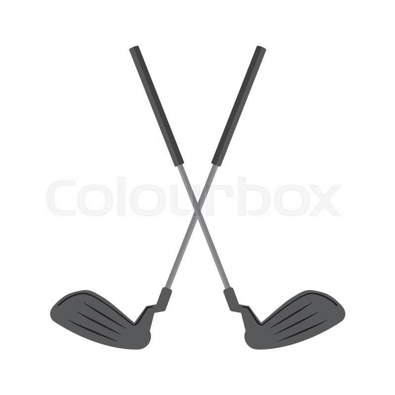 800x800 Golf Clubs Equipment Isolated Icon Stock Vector Colourbox
