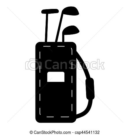 450x470 Bag For Golf Clubs Icon, Simple Style Bag For Golf Clubs Stock
