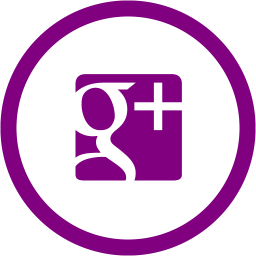256x256 Free Purple Google Plus Icon