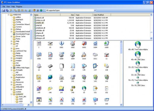 520x374 Pc Icon Grabber Large Screenshot