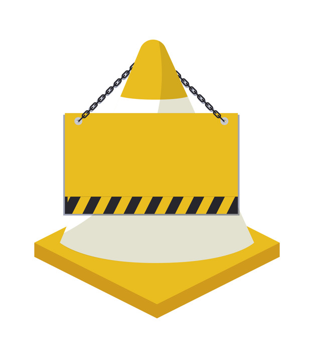 626x713 Cone With Signaling Hanging Isolated Icon Vector Premium Download