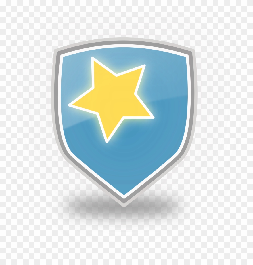880x920 This Free Icons Png Design Of Blue Shield Star Icon