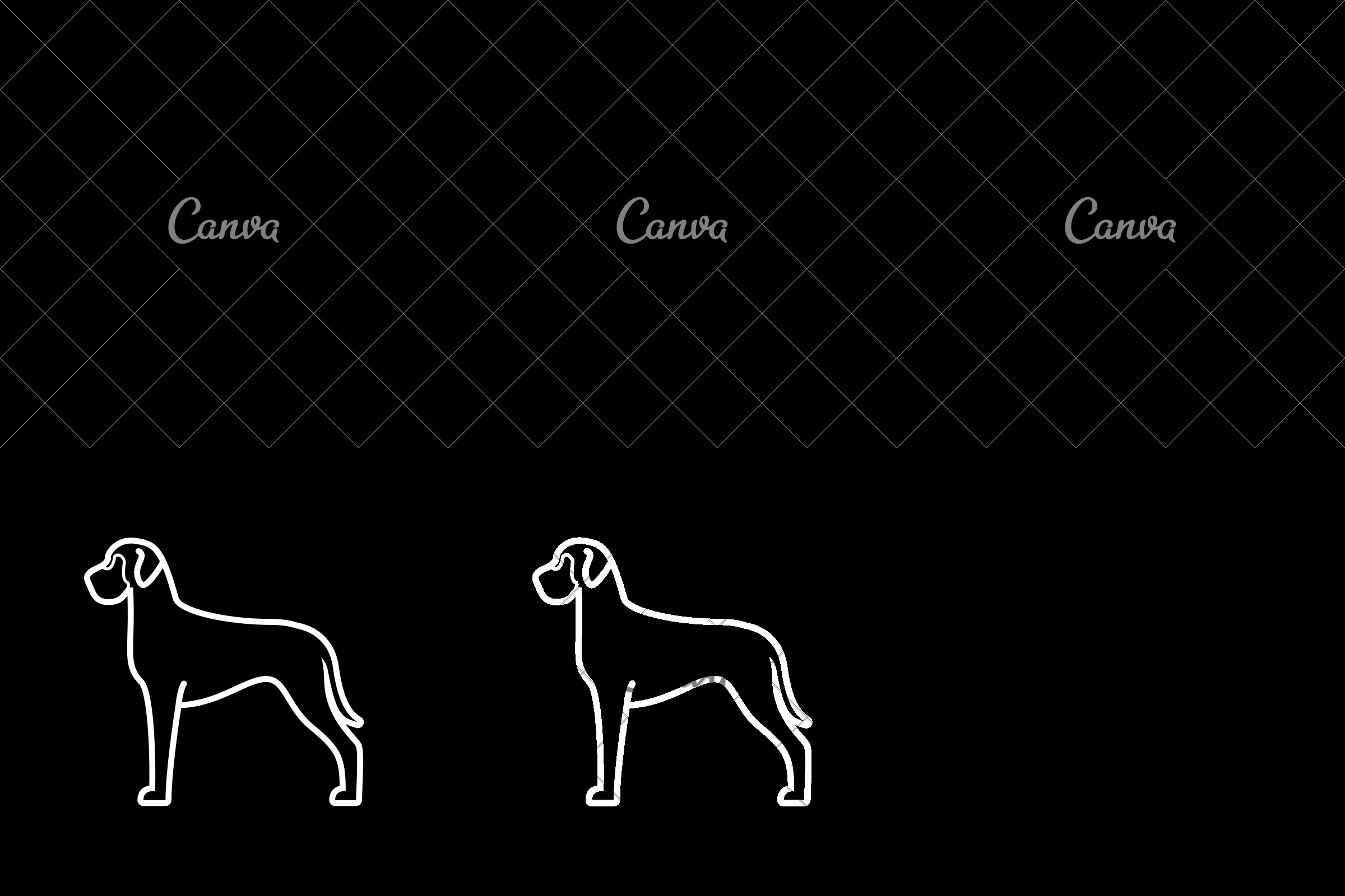 2400x1600 Great Dane Dog Icon Isolated On White Background