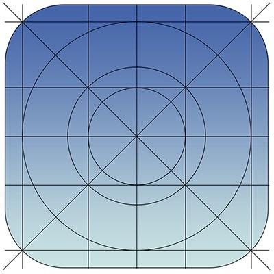 400x400 Grids And Icons For Creating Ios Templates