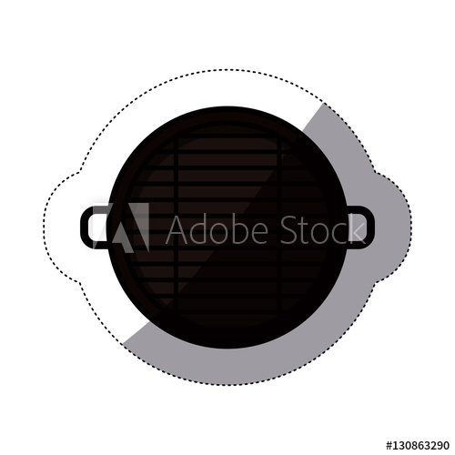 500x500 Grill Icon Bbq Menu Steak House Food And Meal Theme Isolated