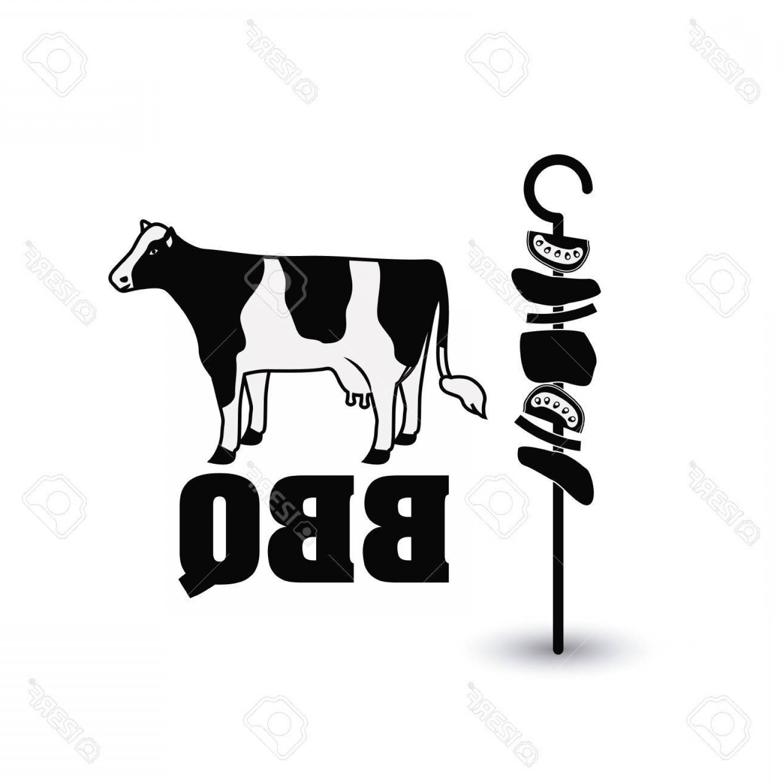 1560x1560 Photostock Vector Meat Skewer Cow Bbq And Grill Menu Icon Steak