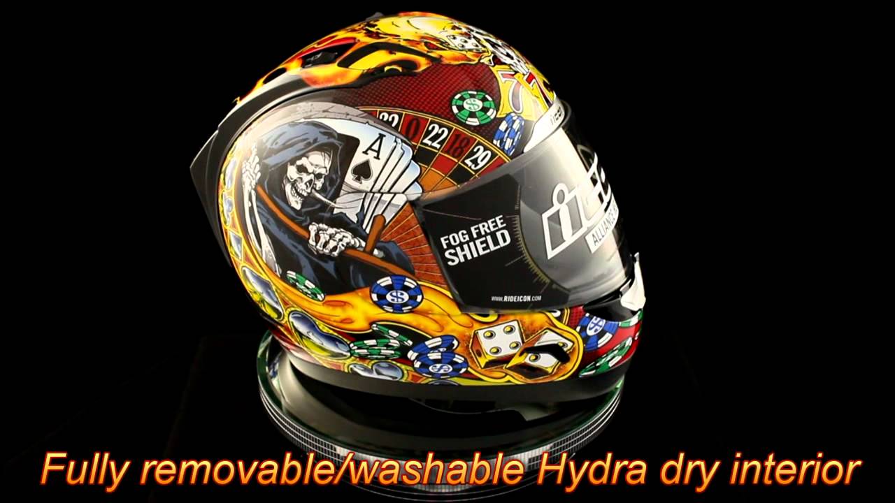 1280x720 Icon Alliance Lucky Lid Motorcycle Helmet