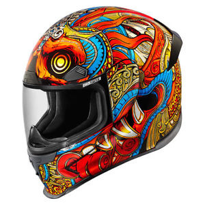 300x300 New Icon Airframe Pro Barong Red Motorcycle Street Bike Helmet