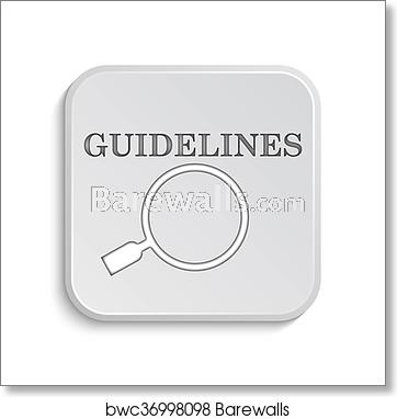 362x382 Guidelines Icon, Art Print Barewalls Posters Prints