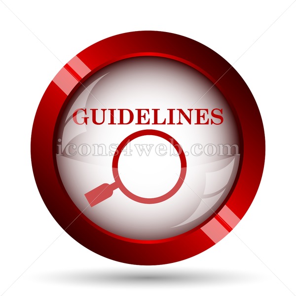 600x600 Guidelines Website Icon High Quality Web Button