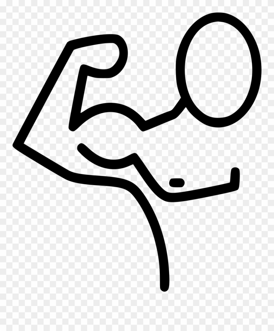 880x1060 Muscle Man Figure Workout Png Icon