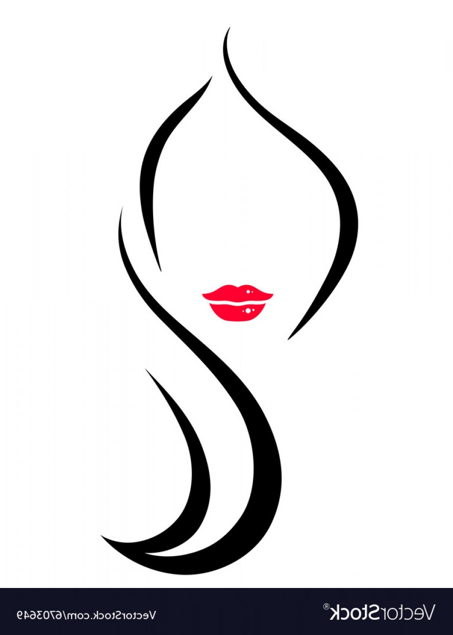 926x1296 Hair Salon Icon With Woman Vector Cqrecords