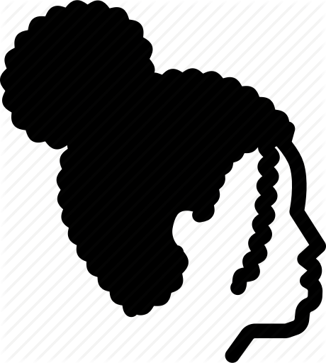 460x512 Bun, Curly, Hair, Hairstyle Icon