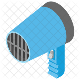 256x256 Hair Dryer Icon Of Isometric Style