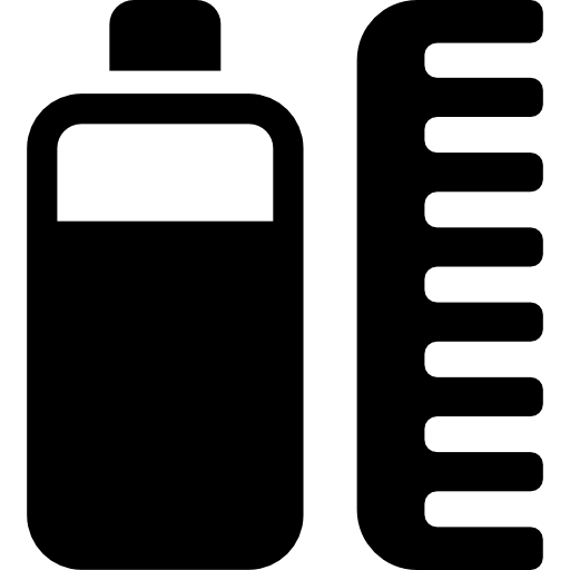 512x512 Spa Hair Treatment Lotion And Comb Icons Free Download