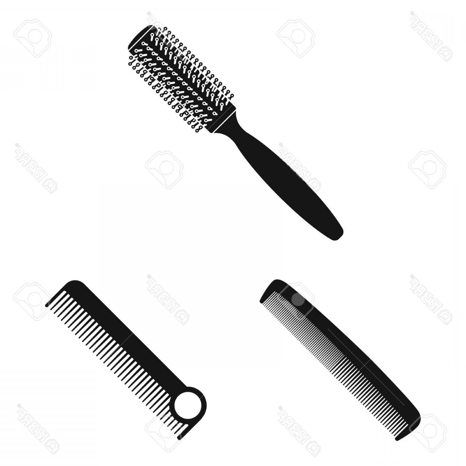 1560x1560 Hair Brush Vector Catchsplace