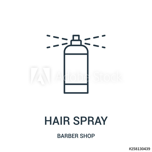 500x500 Hair Spray Icon Vector From Barber Shop Collection Thin Line Hair