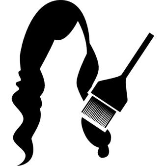 338x338 Icon Hair Color Simple For Your Illustration Of Women Long Hair