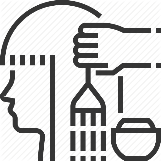 512x512 Coiffeur, Color, Hair Dye, Hair Salon, Hairdresser, Hand, Paint Icon