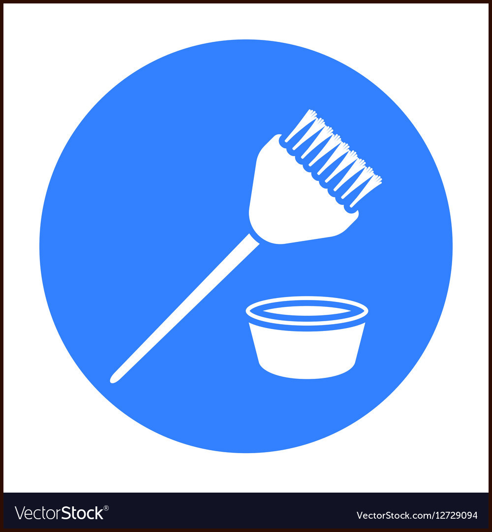 1000x1080 Icon Hair Color Hair Coloring Brush Icon In Black Style