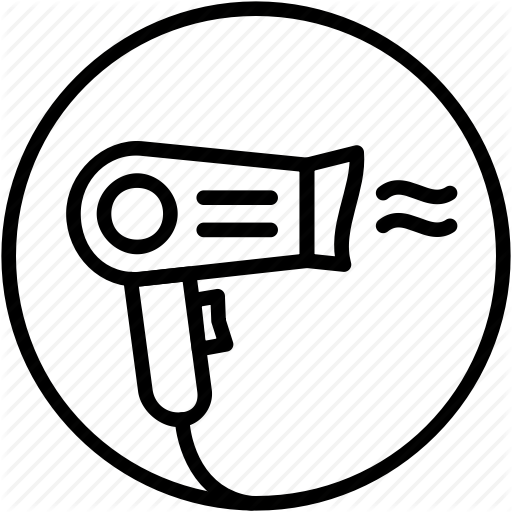 512x512 Dryer, Fan, Hair, Hair Salon, Hairdresser, Hairdryer Icon
