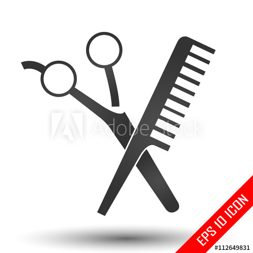 500x500 Scissors And Comp Icons Barbershop Icon Hair Salon Picture