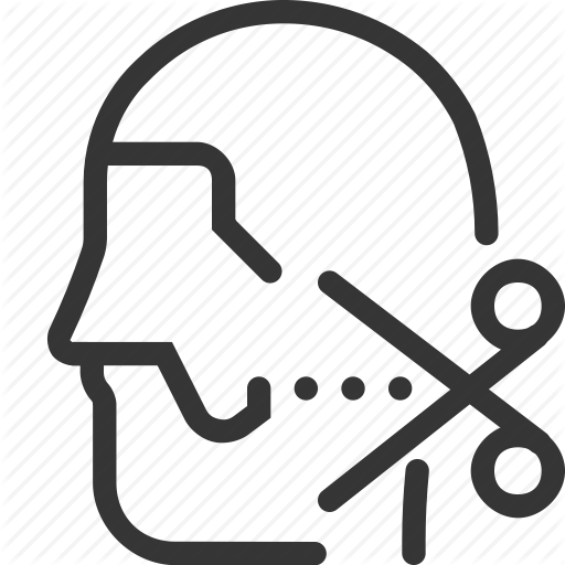 512x512 Barber, Beard, Coiffeur, Hair Salon, Hairdresser, Male, Trim Icon