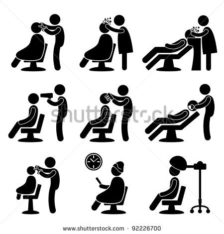 450x470 Barber Hair Salon Hairdresser Icon Symbol Sign Pictogram