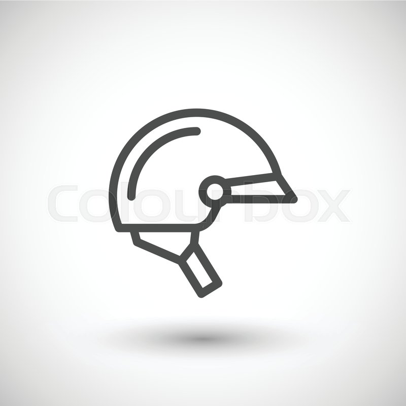 800x800 Motorcycle Half Helmet Line Icon Stock Vector Colourbox