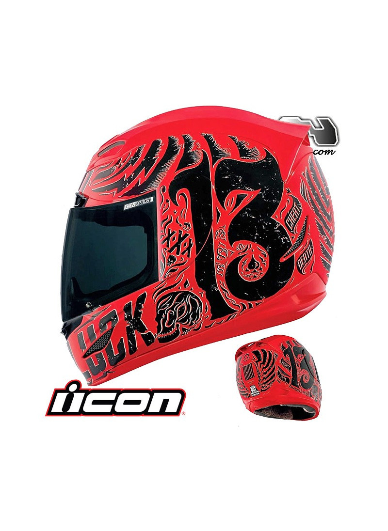 800x1096 Vous Propose Un Casque Moto De Route Icon Airamda Hard Luck