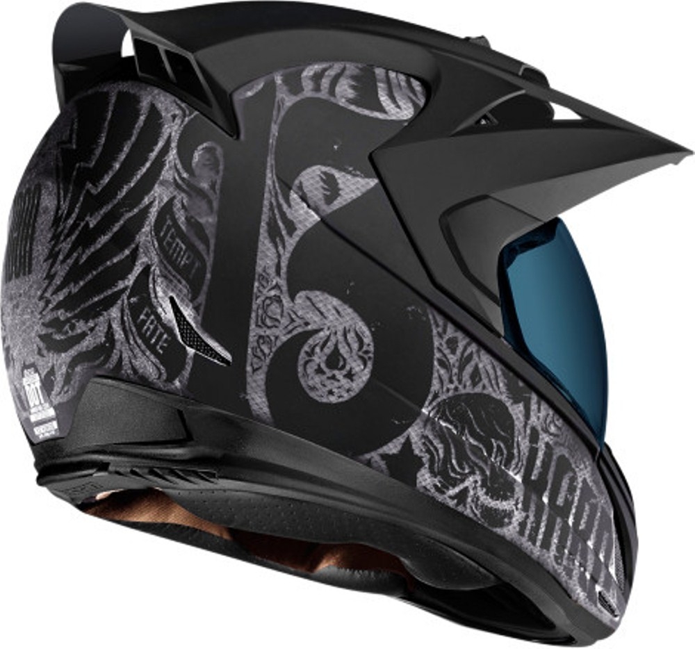 1000x934 Icon Variant Construct Hard Luck Full Face Helmet Available