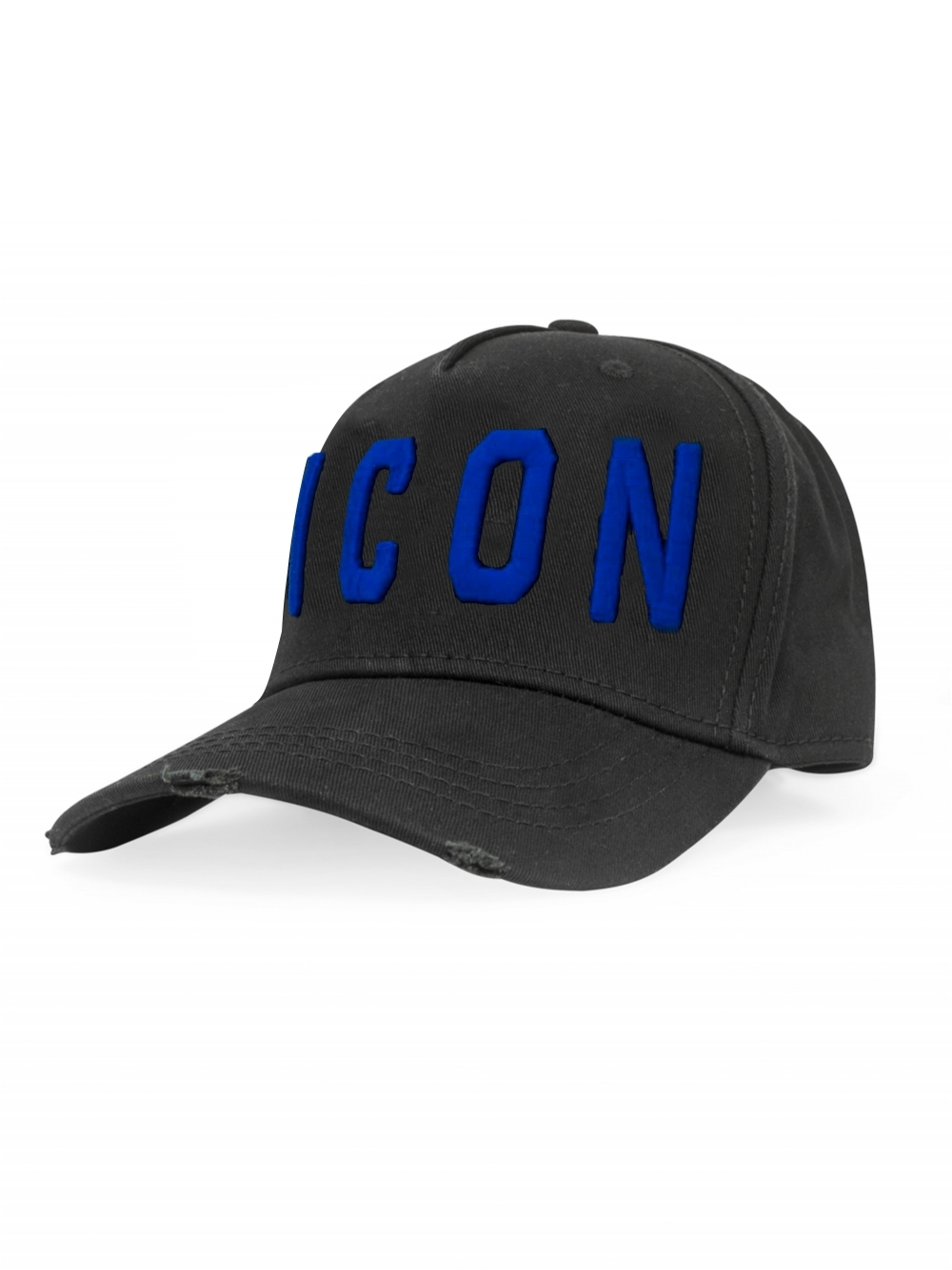 1000x1335 Black Blue Icon Embroidered Cap Designerwear