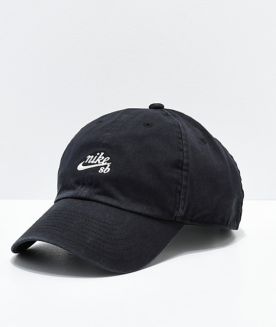 540x640 Nike Sb Icon All Black Strapback Hat Zumiez