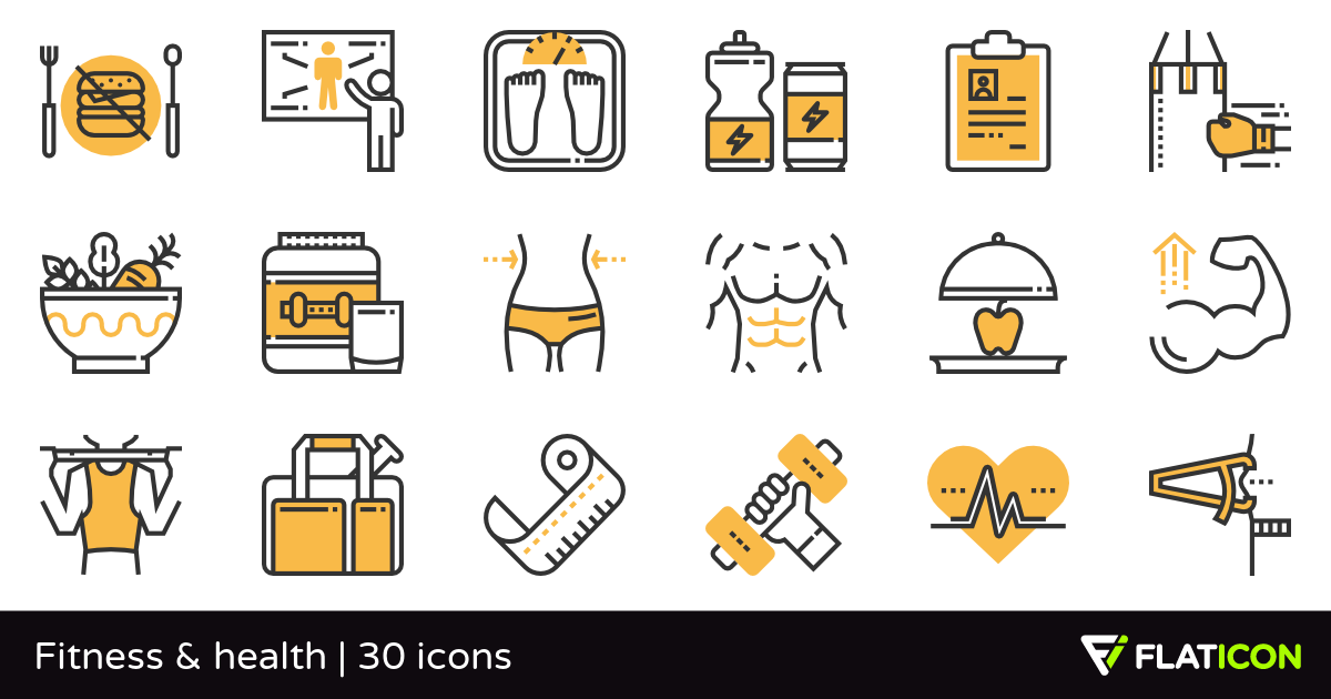 1200x630 Fitness Health Free Icons